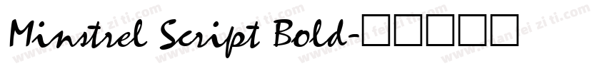 Minstrel Script Bold字体转换
